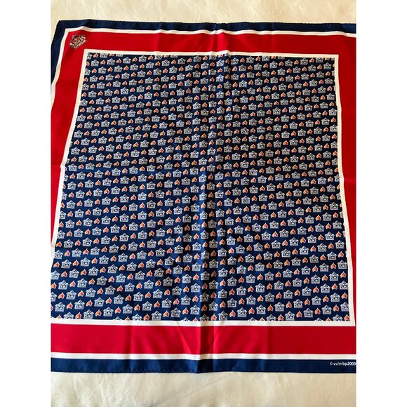 Vineyard Vines World Series MLB 2009 100% Silk Square Scarf Wrap Handkerchief - Picture 1 of 6
